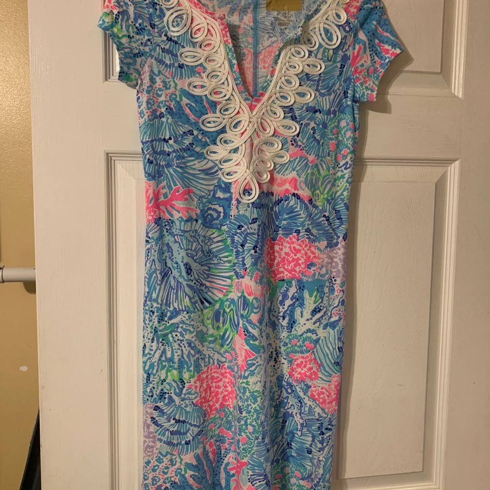 Blue and pink Lilly Pulitzer dress worn once for Easter
